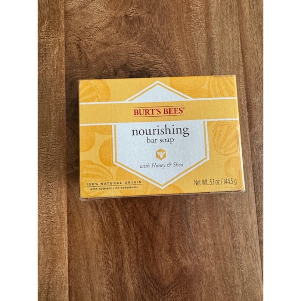 Burt's Bees Nourishing Bar Soap with Honey and Shea 5.1oz- NEW - Picture 2 of 2